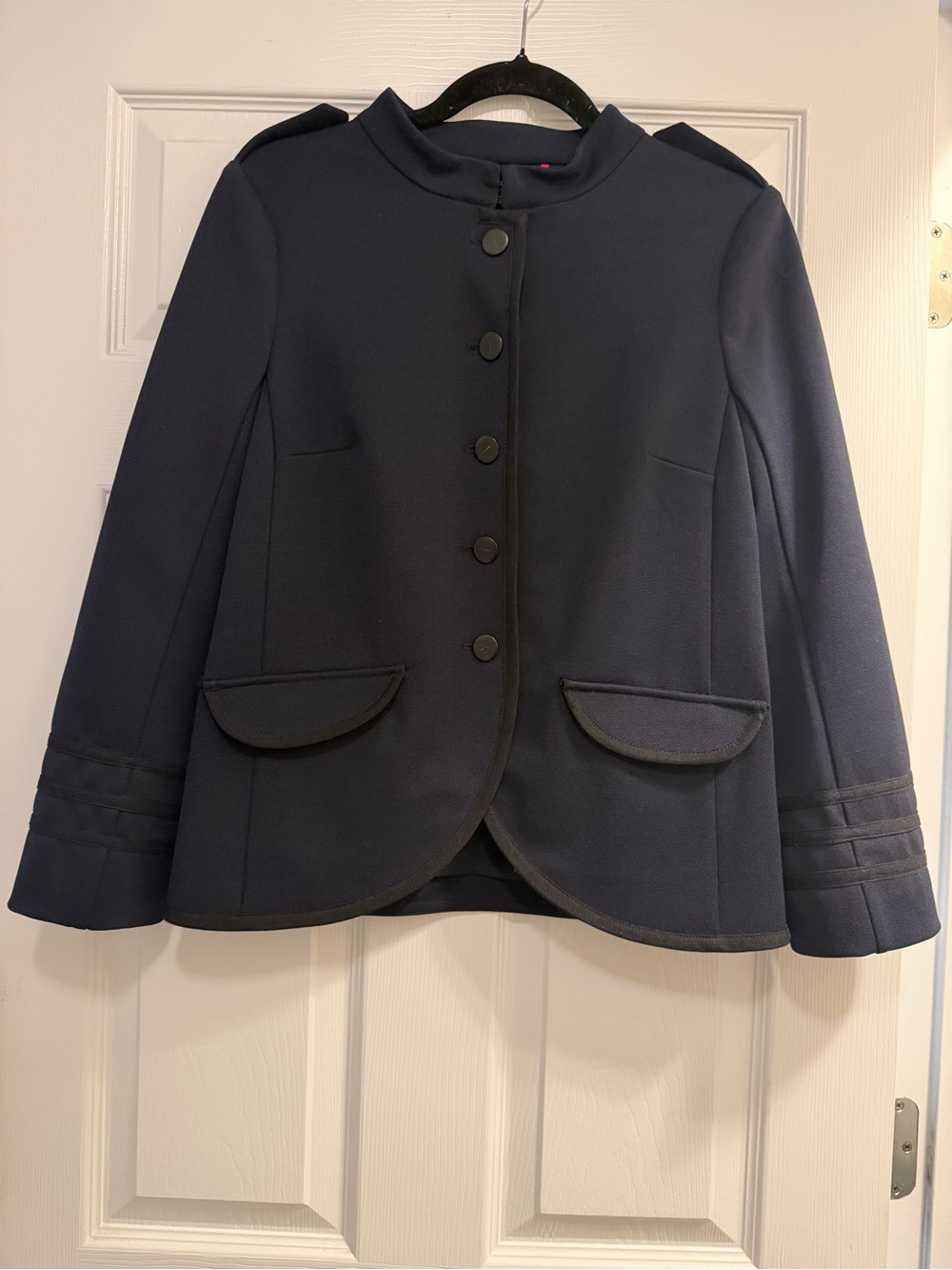 Marc By Marc Jacobs Navy Military-Style Button Jacket